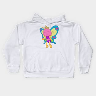 Butterfly Queen Crown Kids Hoodie